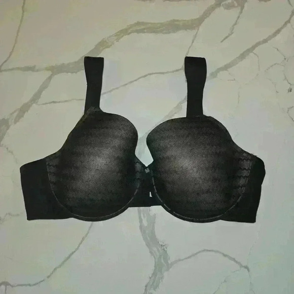 Natori Womens Conceal Contour Full Figure T-Shirt Bra Gel Straps Black Size 40D - Picture 2 of 9